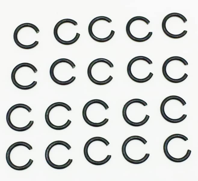 Aettb Replace Retaining Ring Fits Briggs & Stratton Starter Drive Gear Metal C-Clip Retainer 691265 263080 557070 (Set of 20)