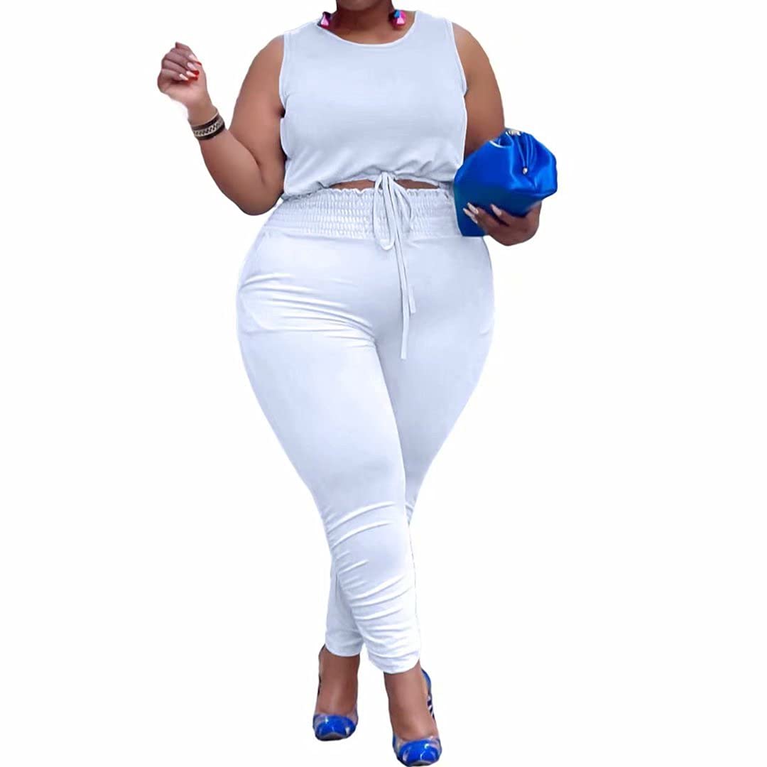 Plus Size Piece Outfits For Women Tank Crop Top Desertcart INDIA