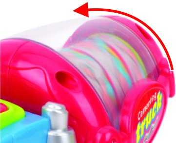 Think Gizmos Friction Toy 3 Vehicle Set For Toddlers - Push And Go Toys For Boys & Girls - Cement Mixer Truck/Street Sweeper/Harvester Truck #TOP7