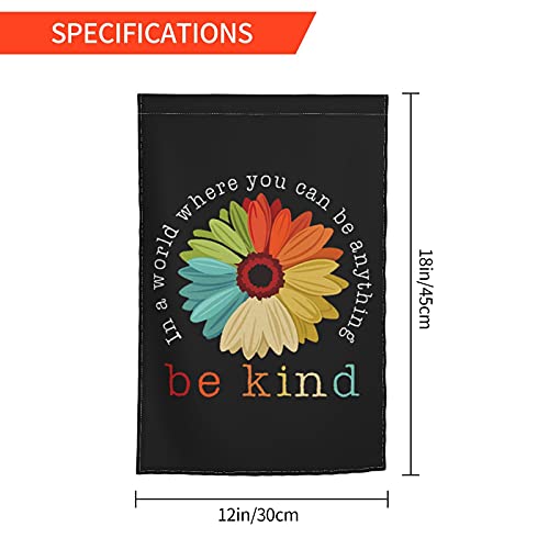 Daisy In A World Where You Can Be Anything Garden Flag Vertical Double Sided 12 X 18 Inches Spring Funny Outdoor Decorations Holiday Welcome Yard Flags #TOP2