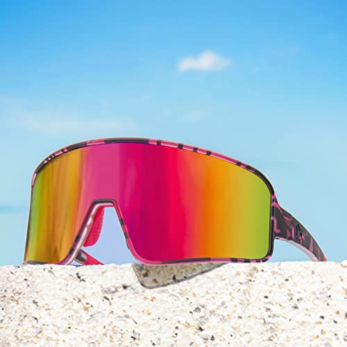 Image of MAXJULI Polarized Sunglasses for Men Women, Windproof Outdoor Sports Cycling Running UV400 Protection Sun Glasses 8121