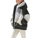 Softshelljacke Jungen 152,Unisex Full Zip WäRmende Jacke Teenager Kleidung