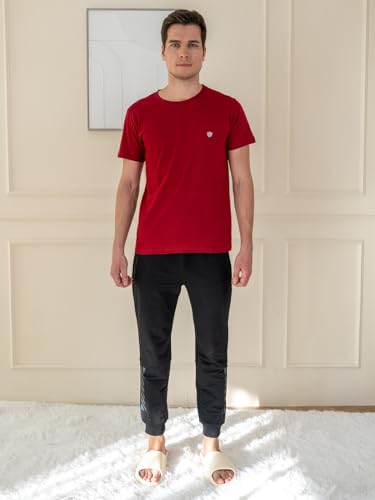 Image of Lux Cozi Men's Cotton Solid Regular Fit T-Shirt