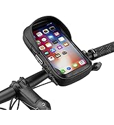 ROCKBROS Bike Phone Mount Bicycle Cell Phone Holder Waterproof and Shockproof Bike Phone Pouch Ce...