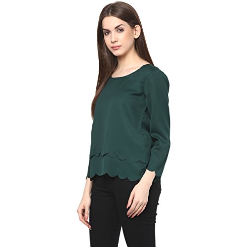 Image of RARE Women Maroon Georgette Top (EP1058A)