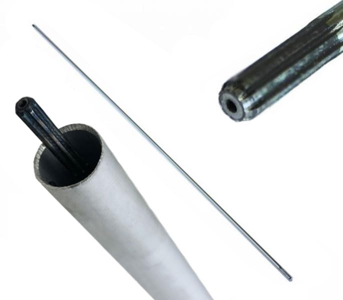 Tige de Transmission Avec Tuyau Pour Débroussailleuse - Longueur 153 cm, Tube 150 cm, Diamètre 8 mm/28 mm - 9 Dents en Acier - Pièce de Rechange