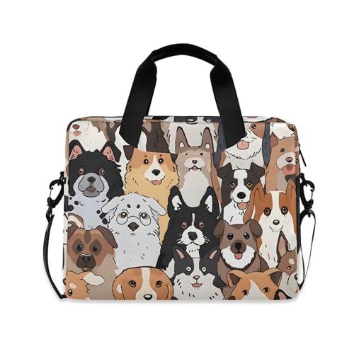 Maletín para portátil con estampado de perros 13-15.6 pulg miniatura 1