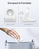 MoKo Charger Stand Compatible with Apple Watch Ultra 2/Ultra/SE/Series 10/9/8/7/6/5/4/3/2/1, Durable Silicone Charging Dock Holder, Support Nightstand Mode for iWatch 49/46/45/44/42/41/40/38mm, White - Image 7