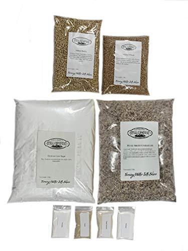 North Georgia Still Company's Fermentation Kit for Moonshine, Bloody Butcher Corn, Malted Barley & Wheat Whiskey, DIY 5 Gallon Mash Kit