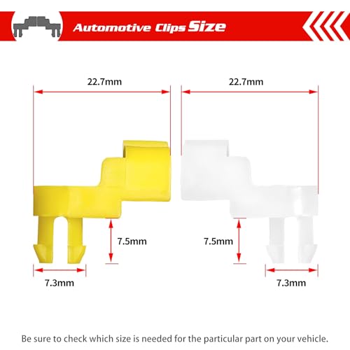 Image of OTUAYAUTO 10PCS Door Lock Rod Clips - Tailgate Handle Rod Clip Replacement for Toyota Tundra Camry Corolla Echo Highlander, Replace OEM: 69293-12030 69293-12040