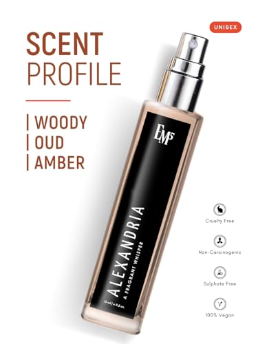 Image of EM5 Alexandria Unisex Perfume | Eau de Parfum Spray for Men & Women | Woody Warm Spicy Fragrance | Luxury Gift for Him /Her | 15 ml