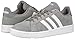 adidas men's Grand Court Sneaker, Grey/White/Grey, 9.5 US