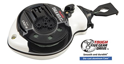 Tajima Chalk Box - Chalk-Rite Ii Snap-Line With Extra Bold 1Mm Chalk Line & Five Gear Quick Retrieval - Cr201W-P #TOP2