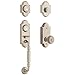 Baldwin 85365.056.2ENT Ashton Two Point Lock Handleset with Colonial Knob, Lifetime Polished Satin Nickel