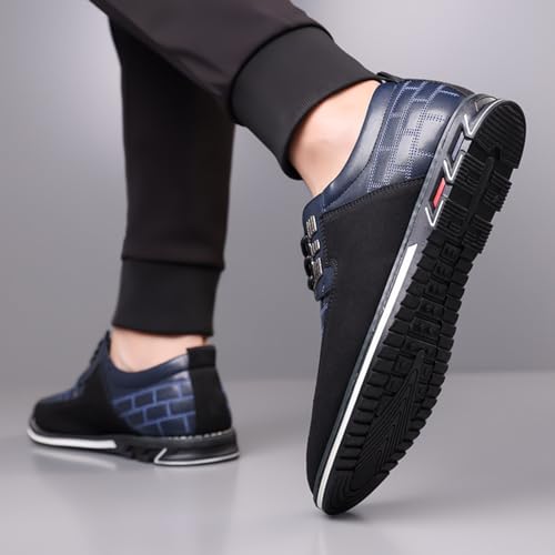 Men's Casual Oxford Shoes Leather Derby Dress Sneakers for Business Casual & Formal Comfortable Breathable Lace-Up Walking Shoes for Work Office4