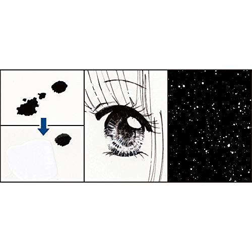 Kuretake ZIG CARTOONIST WHITE INK 30 ml, for dip pen, brush, art, illustration, lettering, Highly Opaque white ink for highlights and corrections, professional artists and amateur hobbyists