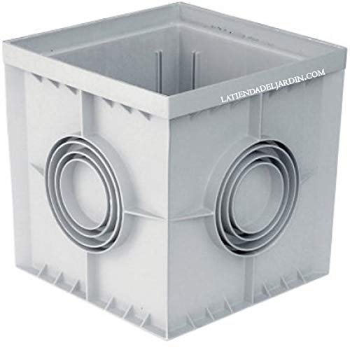 Suinga ARQUETA SIFONICA, ARQUETA EVACUACION 40x40 cm monobloc, sin tapa. Recomendado para desagües.