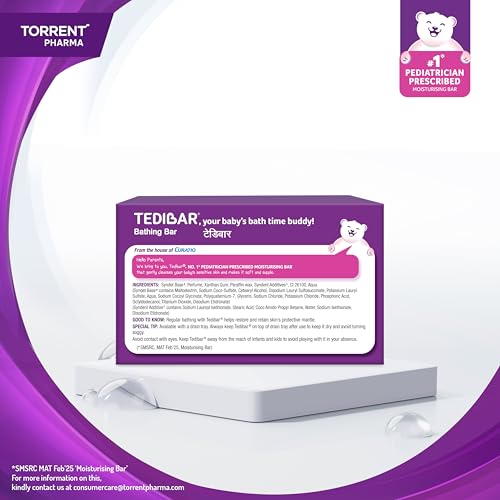 Image of Tedibar Moisturising Baby Bathing Bar 100g