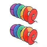 Set di 2 bandierine per tenda a vento da esterno, 1 6 m, per giardino e campeggio, con struttura in fibra di poliestere