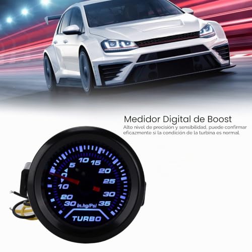 Turbo Boost Manómetro FLEXMAN Indicador de Presión Universal 12V 52mm 4