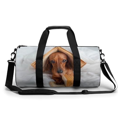 Sac de sport chien de lecture 45cm pour gym et voyage
