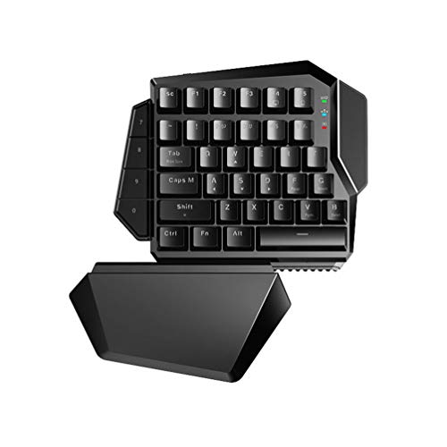 Einhand Tastatur Gaming Mechanische Tastatur Bluetooth Verbindung Mit 34 Tasten Einhandbedienung Blau Led Hintergrundbeleuchtung Mechanische