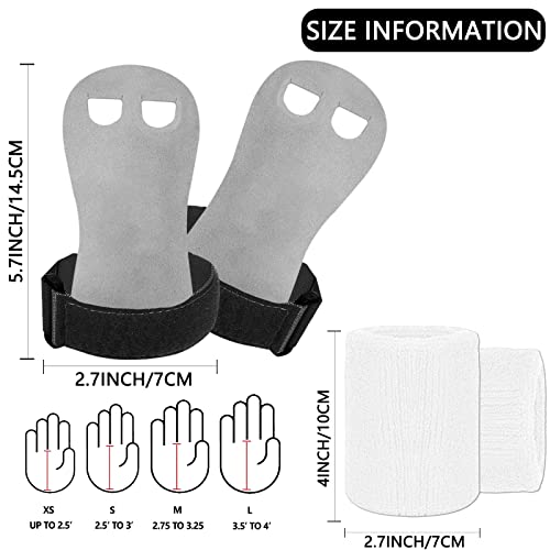 Amrta Gymnastics Grips Wristbands Sets For Girls Youth Kids 2 Pair Palm Protection Equipment With Wrist Support, Gymnastic Bar Grip Gloves Set Weightlifting Sports Workout (S, Pink-Black) #TOP5