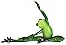 George S. Chen Imports SS-G-61160 Green Frog Yoga Figurine