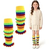 AffeGifts Stulpen Kinder Mädchen, Stulpen Ballett Mädchen Bleiben Sie Warm und Stilvoll Beinwärmer Kinder 80er Jahre Strickknöchelwärmer für 80er Jahre Party Tanz Sport Yoga Zubehör & Eislaufen