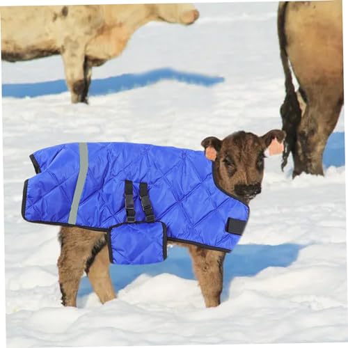 Manta para terneros ajustable e impermeable: abrigo de invierno para cabras 4