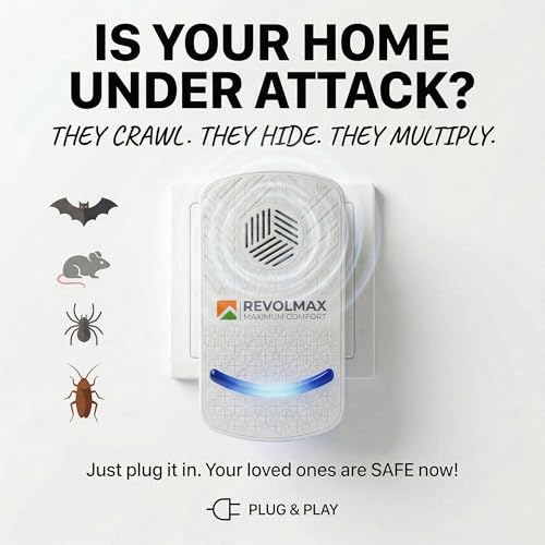 Image of RX-78, Ultrasonic Pest Control Repeller - Electronic & Ultrasound, Indoor Plug-in Repellent - Get rid of - Rodents, Mice, Squirrels, Bats, Insects, Bed Bugs, Ants, Fleas, Spiders, Roaches (2Pack)