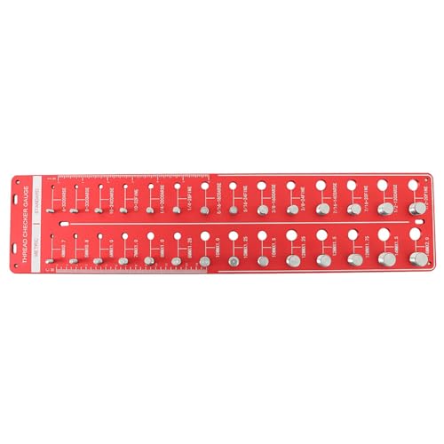 findmall 28 Nut and Bolt Thread Checker Bolt Sizes and Thread Identifier Gauges 14 Metric & 14 Standard Sizes