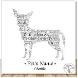 PetArt.us Chorkie – Personalized Art Print – Custom Pet Name, Gift for Dog Lovers or Pet Memorial, Gift Wrapped Home Decor, Handmade in the USA