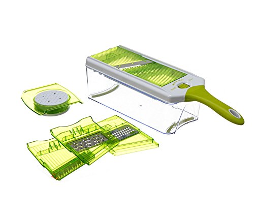 Conjunto De 4 Raladores Ajustáveis Full Star, Etna Tf1006, Verde/branco Etna Verde/branco