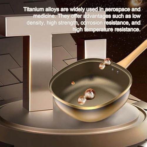 Generico Non Stick Frying Pan - Kitchen Ware Pots | Cooking Pans Nonstick Skillet | 50x30x10cm Cookware With Lid | Titanium Alloy Kitchen Supplies For Electric Induction Stove Grilling Home Apartment - immagine 6