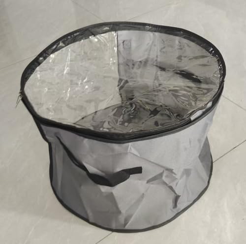 Women's Oversized Transparent Hat Storage Bag For 7 Hats, Moisture Resistant Oxford Cloth With Handle, Suitable For Traveling Cowboy Hat, Sun Hat, Hat Storage, Suitable For Wardrobe