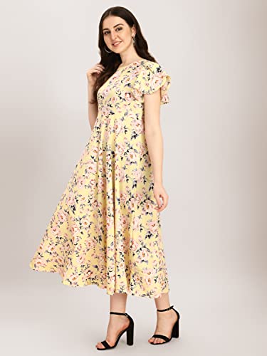 Image of QIQI Women's Crepe A-Line Maxi Casual Dress