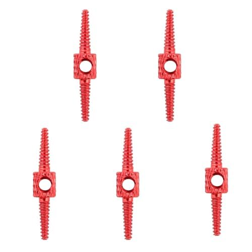 Sanmum 5 pieces Bicycle Internal Cable Routing Tool, Brake Hose Connector, Cycling Bike Cable Guide for Bicycle Frame Shift (Red)