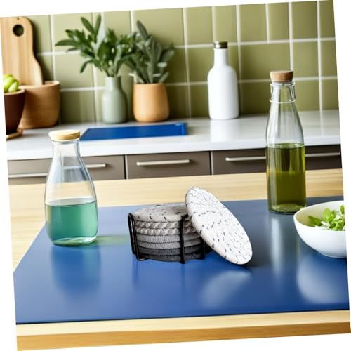 Dessous de tasse absorbant en coton tissé épais pour la protection de table