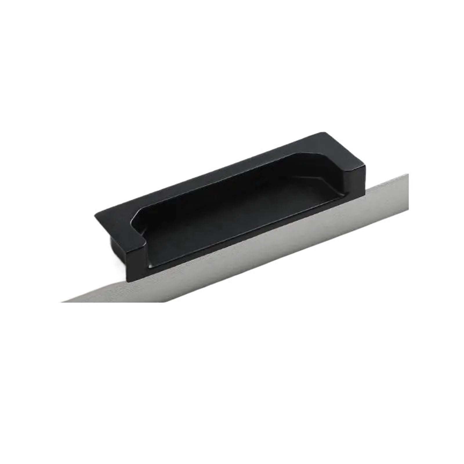RGOEMHJ Recessed Folding Handle Grip Cabinet Drawer Pulls Cupboard Door Embedded Open Slot Sliding Knob Extended for Doors