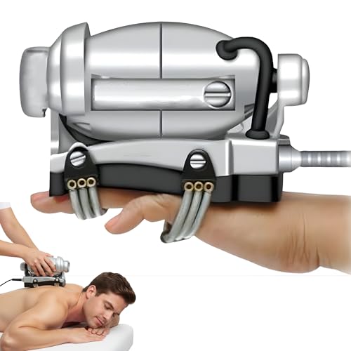 Image of Drumstone 𝟓+𝟓 𝐘𝐄𝐀𝐑 𝐆𝐔𝐀𝐑𝐀𝐍𝐓𝐄 Professional Double Speed Head Massager for Neuropathy Relief - Handheld Electric Massager with Floating Action, AC /DC Motor, Rubber Pad, Portable for Scalp