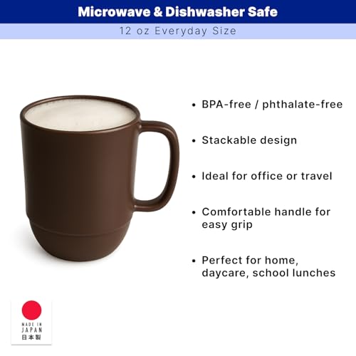Pack 2 Mugs de Plástico Inquebrantable 12 oz Chocolate miniatura 2