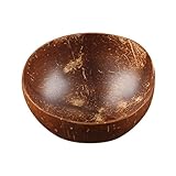 Gettimore Cuenco de coco de 13 cm – Bol de cáscara de coco pulido natural para batidos, acai, helado, ensalada, cereales, postre, 400 ml