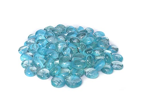 Image of Decorative Glass Marble Colorful Playing Balls (Kanche, Goli), for Vase Filling, Aquarium /Home /Art Decoration (Ocean Purple 480 Gram)