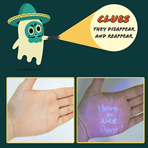 24 Pcs Invisible Ink Pens With Uv Light For Kids, Spy Pen Invisible Magic Secret Message Pen With Two Notepads, Kids Party Favors Magic Marker Disappearing Ink Markers Festival Gift For Children #TOP3