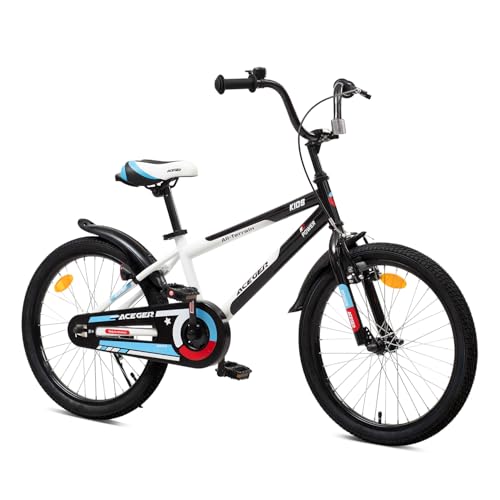 Image of ACEGER Simon Kids Bike for Boys Girls Toddlers, Unisex for Aged 3-13 Years, 12 14 16 18 Inch Children Bicycle with Training Wheels, 20 Inch Bike with Kickstand