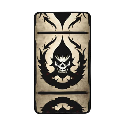 WBQLSL Devil Satan Patterned Sports Towel (16x28 inches) - Lightweight Quick-Drying Absorbent Towel, Suitable for Swimming, Fitness, Yoga, etc.