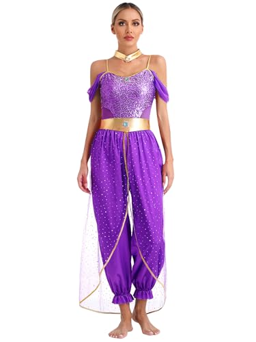 Justaucorps de gymnastique princesse arabe pour bouger librement sans gêne au carnaval