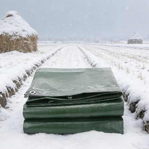 Bâche de protection 2x4.5m imperméable verte avec oeillets pour abri - 2
