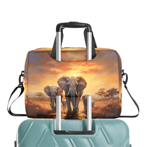 Maletín para laptop 15.6-16 pulgadas con diseño de elefante miniatura 7